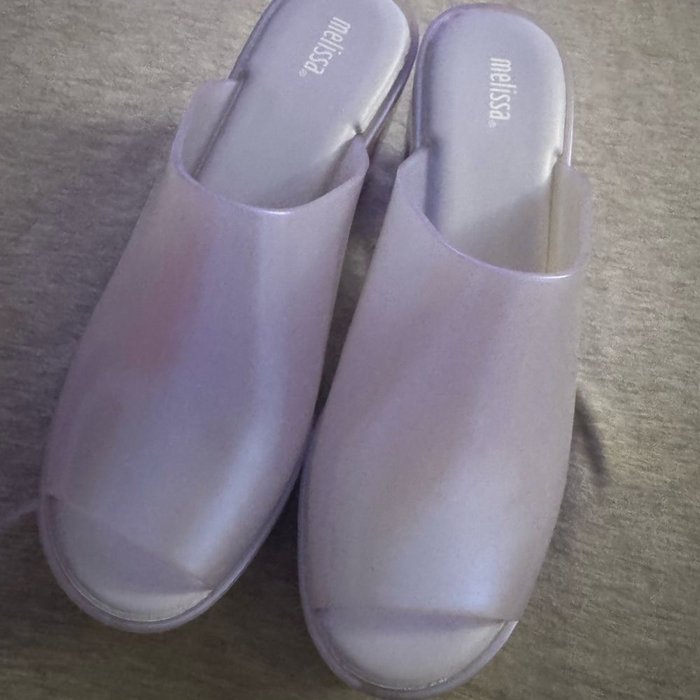 Melissa Women's Pearly Blue Mule Hype